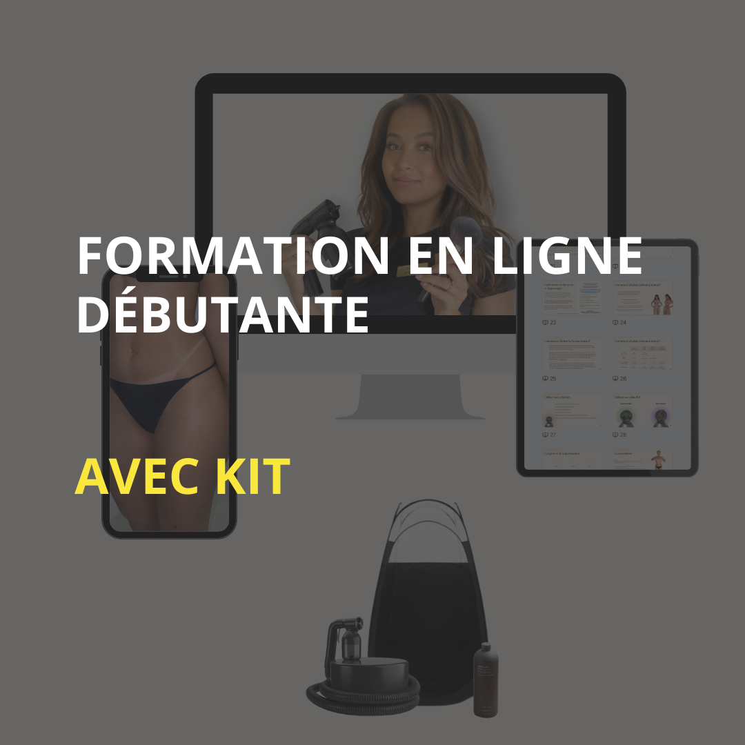 FORMATION SPRAYTAN DEBUTANTE - EN LIGNE -  Avec kit